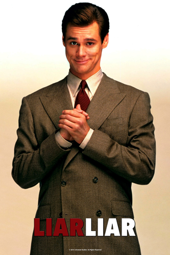 Liar Liar poster featuring Jim Carrey